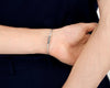bracelet câble guilloché vertical le 9g